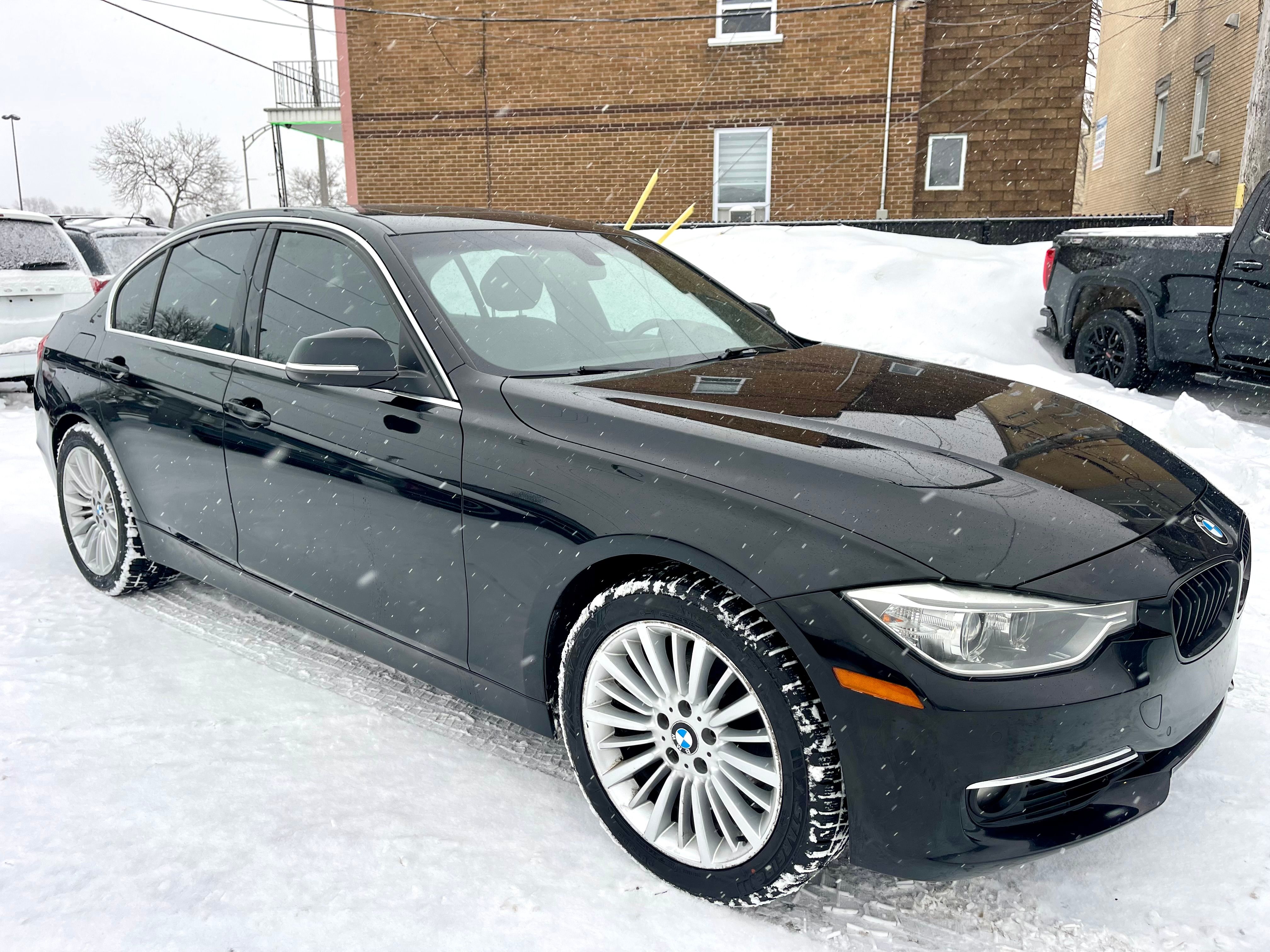 Black 2015 BMW 3 Series Sedan All-Wheel Drive Automatic