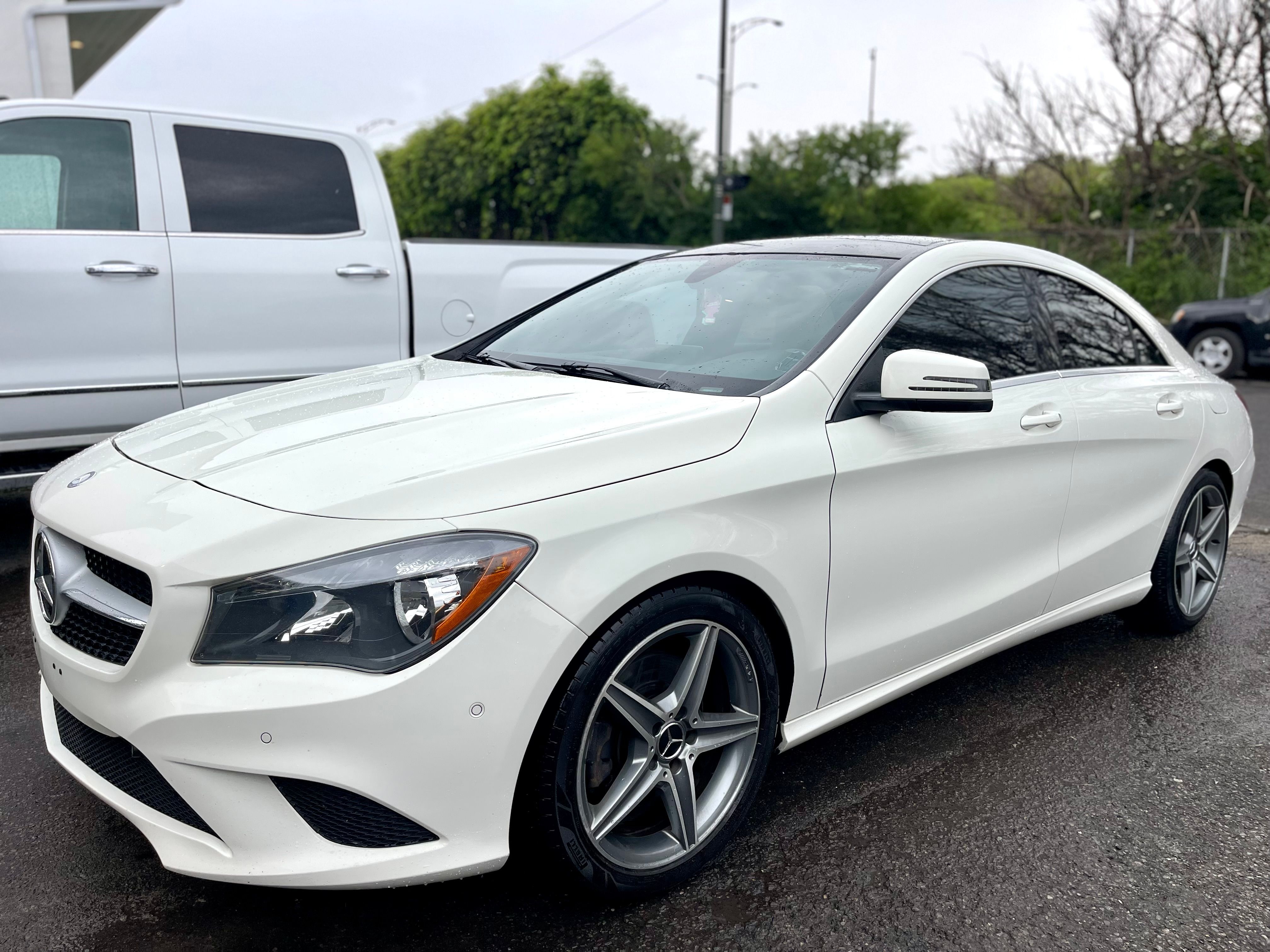 White 2015 Mercedes-Benz CLA Sedan All-Wheel Drive Automatic