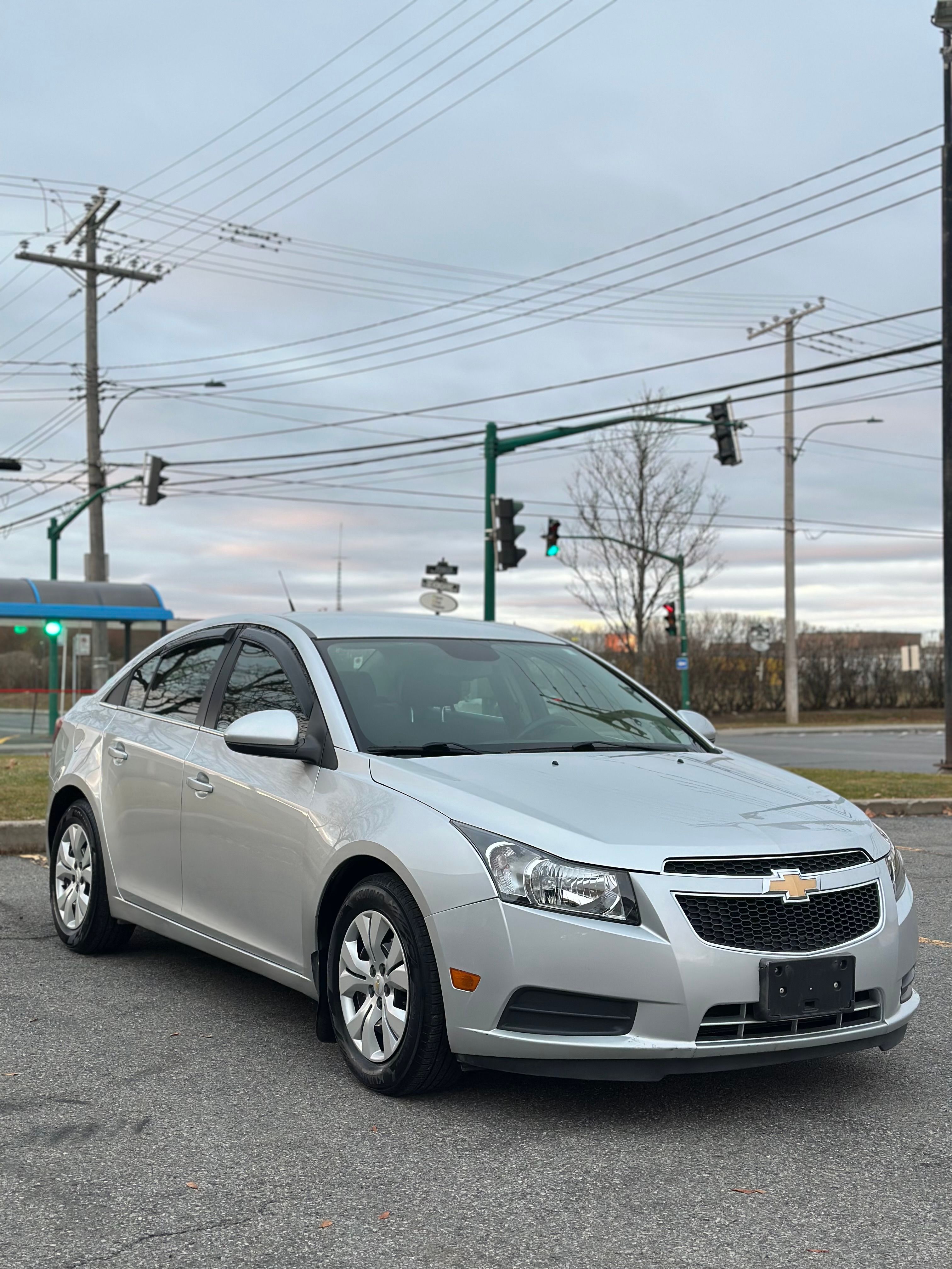 Silver 2013 Chevrolet Cruze Sedan Front-Wheel Drive Automatic