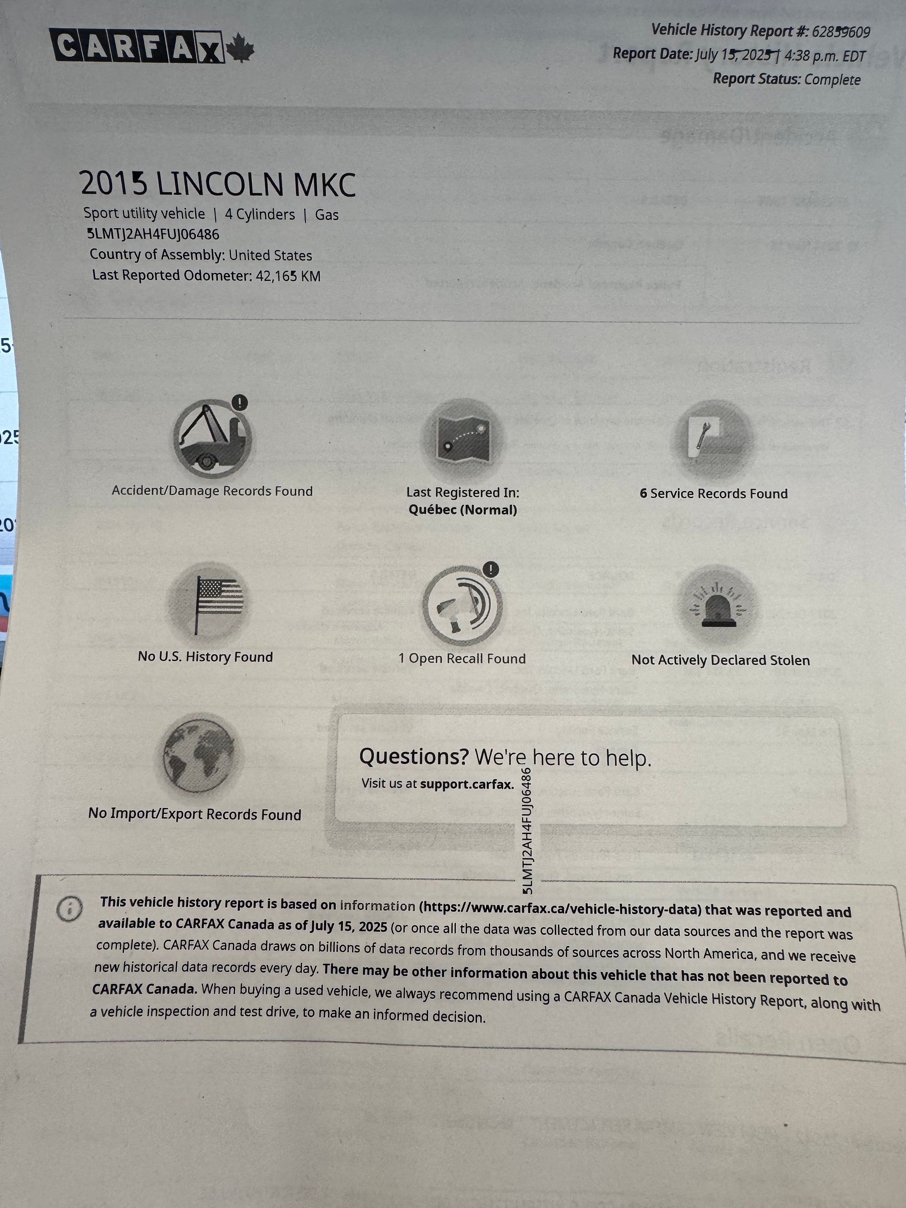 Lincoln MKC 2015 - Image 29
